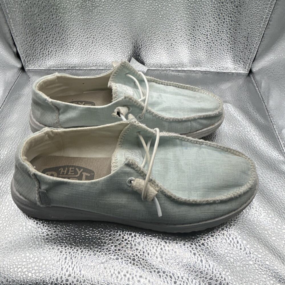 HEYDUDE Wendy Boho Stitch Sky Blue Women's Size 7 Slip-On Casual Shoes‎ - Picture 2 of 16
